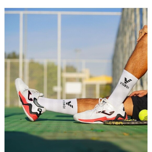 US Size 6-10: Women's and Men's 6 Pairs Everyday Cushioned Crew Socks (White) - Picture 2 of 7